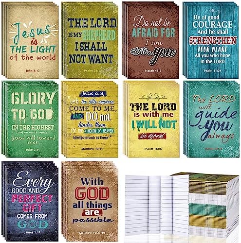 You are currently viewing 100 Pcs Bible Verse Notepad Kids Rustic Vintage Notebooks Bulk Religious Inspirational Prayer Journals Mini Christian Scripture Notepad School Small Pocket Notebook for School Classroom Home Supplies