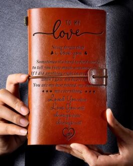 Romantic Gifts for Her, To My Love Leather Journal, 140 Page Refillable Writing Journal Gifts for Her Him, Engagement Anniversary Birthday Gifts for Her, Sweet Gifts for Girlfriend Wife