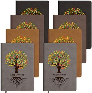 Read more about the article 8 Pack Life Tree Leather Writing Journal for Women Men A5 Vintage Diary Notebook Inspirational Journal with Ruled Lined Paper Softcover Executive for Student Teacher Draft Birthday Travel 5.7 x 8.2