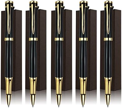 You are currently viewing Ancolo Business Gift Pens – Luxury Pen with 5 Gift Pen Box, 10 extra Black Ink Refills Metal Roller Ball Pens Gift Set for Men & Women,Business,Friends Executive Office, Nice Pens