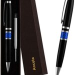 Ancolo Luxury Pens for Smooth Writing – Elegant Executive Pen Set for Men Or Women W/Quality Pen, Ballpoint Pen Black Ink Refills & Fancy Pen Box. Nice Business Pen Gift Set