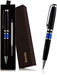 Read more about the article Ancolo Luxury Pens for Smooth Writing – Elegant Executive Pen Set for Men Or Women W/Quality Pen, Ballpoint Pen Black Ink Refills & Fancy Pen Box. Nice Business Pen Gift Set