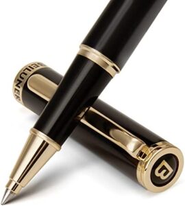 Read more about the article BEILUNER Luxury Rollerball Pen,24K Gold Trim,Noble and Elegant Designs,Schneider Ink Refill, Best Roller Ball Pen Gift Set for Men & Women, Professional, Executive Office, Nice Pens