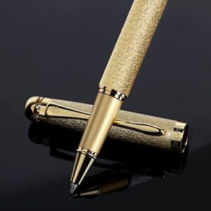 Read more about the article Bociyer Rollerball Liquid Ink Pens,Best Luxury Ball Pen Gift Set for Men and Women,Black Ink Fancy Pen Refillable for Executive Office,Professional,pretty pens,cool pens,Nice cute Designer Pens(Gold)