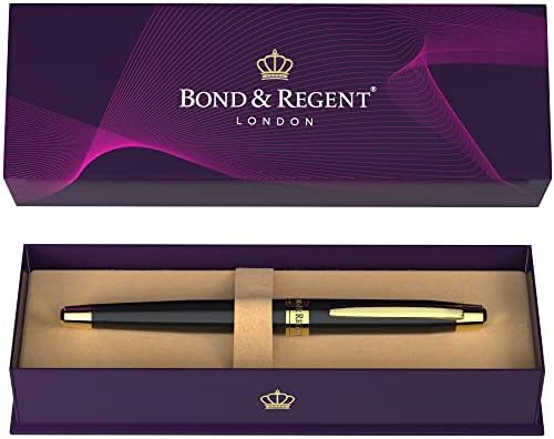 You are currently viewing Bond & Regent Rollerball Pen – Certified Luxury Grade | 24 Karat Gold & Gloss Black | Nice Gift Pens for Men and Women