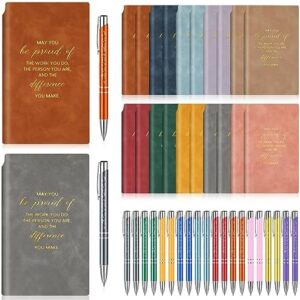 Read more about the article Colarr 20 Sets Employee Appreciation Gifts for Coworkers Thank You Gifts Staff Inspirational Notebook A6 Sheepskin Leather Journal with Motivational Pens for Women Men Office Gift (Multicolor)