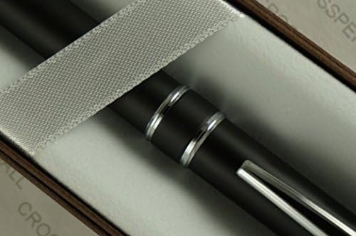 Cross Executive Companion Matte Black,Cross Signature Jewelry-Quality Center Bands & Spring Loaded Unique Clip Ballpoint Pen .Great Gift for Graduation,Christmas,Wedding, Birthday,Christening etc
