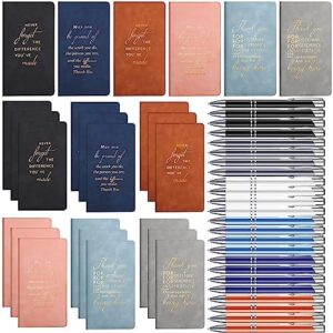 Read more about the article Ctosree 24 Pcs Thank You Gifts Set A6 Leather Journals with Pen Employees Appreciation Gifts Inspirational Notebook Bulk for Coworkers Women Men Teacher Nurse Volunteer Doctors Bosses Team, 6 Colors