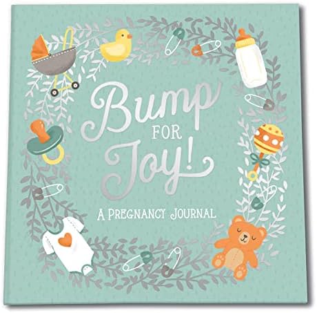Guided Pregnancy Journal by Studio Oh! - Bump for Joy - 9" x 9" - Beautifully Illustrated Hardcover Journal with Storage Pockets Creates a Keepsake of Maternity Memories