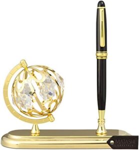 Read more about the article Matashi Highly Polished Executive Desk Set with Pen and 24K Gold Plated Globe Ornament | #1 Best Gift for Father’s Day | Birthday | Home Office | Best Gift for Working Men Women – Gift for Dad