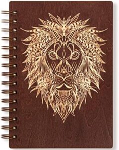 Read more about the article Milcier Journal for Men, Mens Gifts – Wooden Journal Engraved with Lion – Anniversary Birthday Gifts for Him Husband Boyfriend Son, 160 Pages Mens Writing Journal, Mens Hardcover Journal to Writing in