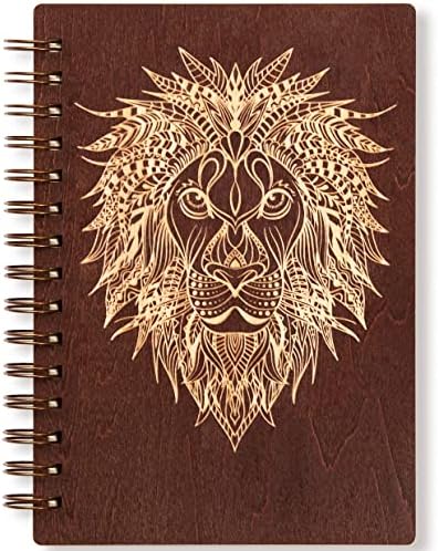 You are currently viewing Milcier Journal for Men, Mens Gifts – Wooden Journal Engraved with Lion – Anniversary Birthday Gifts for Him Husband Boyfriend Son, 160 Pages Mens Writing Journal, Mens Hardcover Journal to Writing in