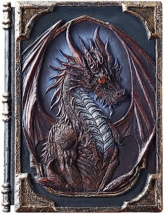 Premium 3D Embossed Notebook Vintage Style Diary 3D Dragon Cover Design Full Mystery Excellent Gift Hardcover Sketchbook Notebook Hardcover Executive Drawing Journal Dragon Journals Writing Diary Journal Mens Journaling Spiral Blank Dream Supplies