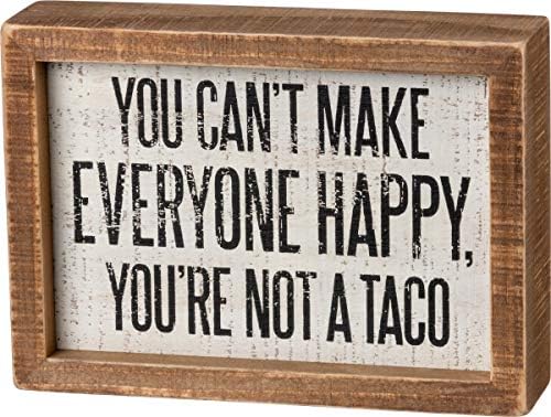 You are currently viewing Primitives by Kathy Not A Taco Inset Sign, 5×7 inches, Wooden