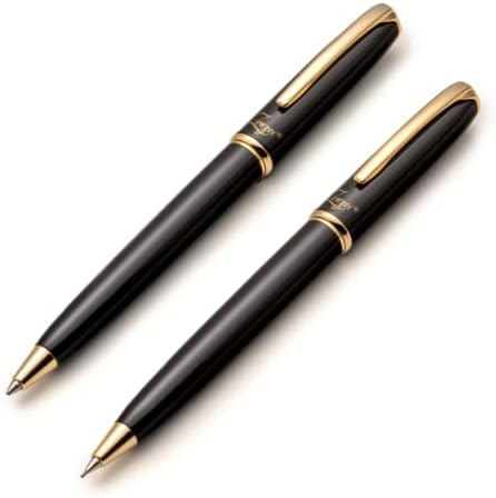 You are currently viewing ZenZoi Luxury Black Pen & Pencil Set – High End Gift Box W/Metal Retractable Ballpoint Pen, Mechanical Pencil 0.7MM, Lead Tube & Ink Refills – Fancy Nice Gift Pen Set For Men, Women, Office, Business