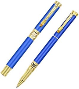 Read more about the article iMorllan Luxury Pen Set Fancy Pens Lacquer Roller Ballpoint Pens with Gold Trim Smooth Writing Executive Pens with Complimentary Refills and Classy Box Gifts for Men and Women Professionals (Blue)