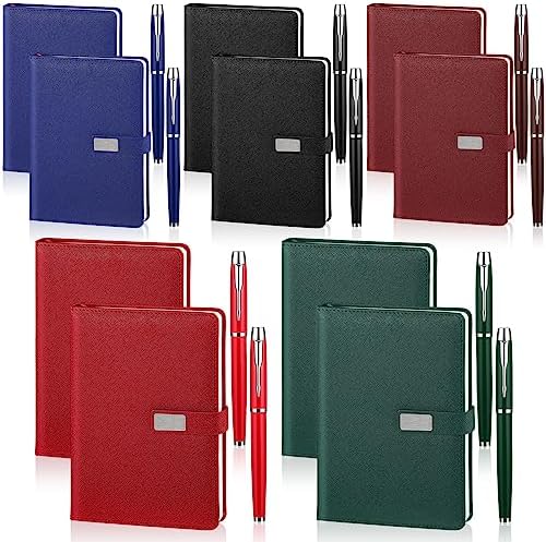 You are currently viewing 10 Pcs Employee Appreciation Notebook Pen Bulk Gifts Lined Journals with 10 Pens Hardcover Executive Notebooks 5.8 x 8.5 Inch 300 Pages for Men Women Staff Teacher Volunteer