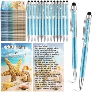 Read more about the article Qeeenar Starfish Story Gifts Set You Make a Difference Motivational Notebooks Crystal Metal Appreciation Ballpoint Pen Lined Blank Notebook Journal for Employee Coworker Teacher Volunteer(36 Set)