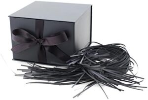 Read more about the article Hallmark 7″ Gift Box with Lid and Paper Fill (Solid Gray) for Christmas, Weddings, Graduations, Father’s Day, Anniversaries, Valentines Day, Grooms Gifts and More, Large (5EBC1119)