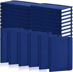 Read more about the article 40 Pieces Small Notebooks A6 Pocket Journals 3.5 x 5.5 Inch Small Leather Notebook Mini Ruled Lined Journal with Elastic Band Pen Holder Page Marker Ribbons for Diary School Business Office (Blue)