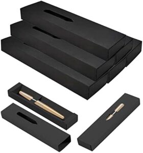 Read more about the article (6 PACK) Empty Pen Gift Box, Retro Simple Pen Gift Box with Lid, Hard Kraft Paper Pen Boxes Gift Empty, DIY Empty Box for Pencil Ballpoint Pen Fountain Pen Maker Lover Collection Case Package (BLACK BULK)