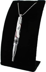 Read more about the article ARTEX Stylish Ball Pen with Necklace: Telescope Pen, Colorful Graphic by Hand, Gift for her, Mini Pen, Executive Officer, Metal, Germany Schmidt Refill. Gift Box. Free Engraving (White)