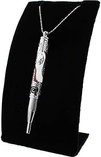 You are currently viewing ARTEX Stylish Ball Pen with Necklace: Telescope Pen, Colorful Graphic by Hand, Gift for her, Mini Pen, Executive Officer, Metal, Germany Schmidt Refill. Gift Box. Free Engraving (White)