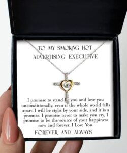Read more about the article Advertising Executive Promise Necklace Gifts for Him and Her, Cross Jewelry Pendant Sterling Silver, for Wife, Girlfriend, Friend for Valentines Day Birthday Anniversary