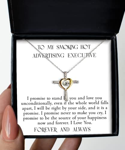 You are currently viewing Advertising Executive Promise Necklace Gifts for Him and Her, Cross Jewelry Pendant Sterling Silver, for Wife, Girlfriend, Friend for Valentines Day Birthday Anniversary