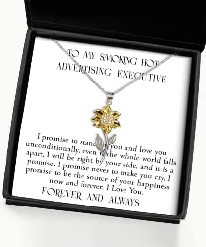You are currently viewing Advertising Executive Promise Necklace Gifts for Him and Her, Sunflower Jewelry Pendant Sterling Silver, for Wife, Girlfriend, Friend for Valentines Day Birthday Anniversary