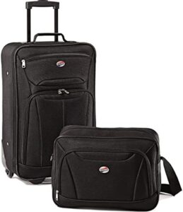 Read more about the article American Tourister Fieldbrook II Softside Upright Luggage, Black, 2-Piece Set (tote/21)