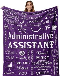 Read more about the article Amonee-YL Administrative Assistant Gifts, Gifts for Administrative Assistants, Administrative Assistant Blanket 50″X60″, Administrative Assistant Day Gifts, Administrative Worker Gift