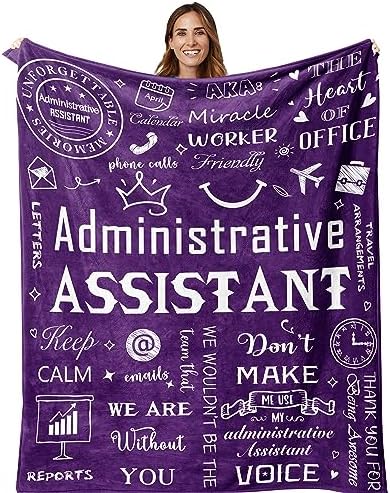 You are currently viewing Amonee-YL Administrative Assistant Gifts, Gifts for Administrative Assistants, Administrative Assistant Blanket 50″X60″, Administrative Assistant Day Gifts, Administrative Worker Gift