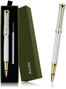 Read more about the article Ancolo Elegant Pen Set Black Rollerball Ink– Luxury Writing Pens For Men Or Women. Nice Pen Gift Set W/Roller Ball Tip Refills & High End Pen Box. Executive Smooth Quality Writing Pens