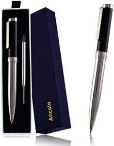 Read more about the article Ancolo Gift Ballpoint Pen Set. Elegant Executive Pen for Men or Women. Metal Pen Luxury Pen & Gift Box 2 Black Ink Refills. Smooth Writing Pen, Nice Gift for Office, Friends, Colleagues, School