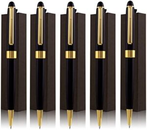 Read more about the article Ancolo Luxury Ballpoint Pens, Business Gift, Best Ball Pen Gift Set for Men & Women, Professional, Executive, Office, Fancy Pen- 5 Gift Box With 10 Extra Black Refills