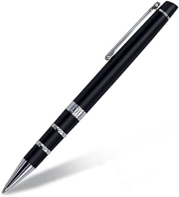 Ballpoint Pen with Gift Box,Medium Point (1.0mm), Black Ink Journal Writing Pen,Retractable Metal Pen Office School Business Supplies Gifts for Women&Men