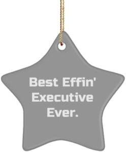 Read more about the article Best Effin’ Executive. Executive Star Ornament, Motivational Executive Gifts, Christmas Ornament for Coworkers from Team Leader, Birthday Gift Ideas, Unique Birthday Gifts, Personalized Birthday
