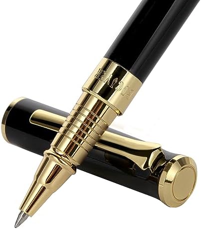 Bociyer Rollerball Pen - Black ink Refill pens,Luxury Pen,Best Ball Pen Gift Set,Elite pen,School pen,Signature pens,Metal pen,Executive pen,Office pen,0.5mm pens