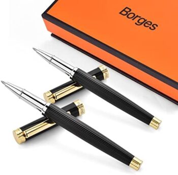 Borges Business Gifts High-end Signature Pens, Beautiful Ballpoint Pen Gift sets, Smooth Writing Signature Pens, Best For Men and Women, Professional, Executive Offices,Gifts.(2Pcs)