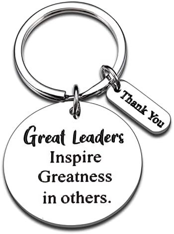 Boss Day Gifts for Leader Mentor Women Men Thank You Appreciation Gift for Boss Lady Supervisor Christmas Going Away Retirement Farewell Gifts for Him Her Office Keychain to Friend from Employee