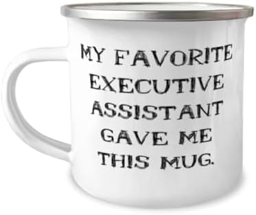Brilliant Executive assistant 12oz Camper Mug, My Favorite Executive, Present For Coworkers, Beautiful Gifts From Friends, Gifts for men and women, Gifts for couples, His and hers gifts, Unique gifts