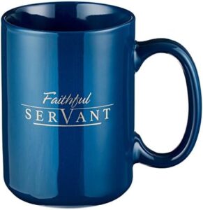 Read more about the article Christian Art Gifts Men’s Coffee Mug w/Scripture, Faithful Servant, Navy, 14oz, 1 Count (Pack of 1)