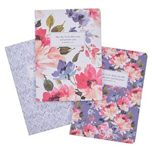Read more about the article Christian Art Gifts Slim Scripture Notebooks for Women, May the Lord Bless You/Smile on You/Be Gracious to You – Numbers 6:24-26 Inspirational Bible Verse Variety, Blue/Pink/Purple Floral Set/3 Large