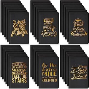 Read more about the article Colarr 36 Pack Inspirational Pocket Notebooks, PU leather Quotes Journal Notebook Motivational Ruled Lined Mini Notepad Cute Hardcover Notebooks Journal Set Gift for School Office, 3.5 x 5.5 Inch