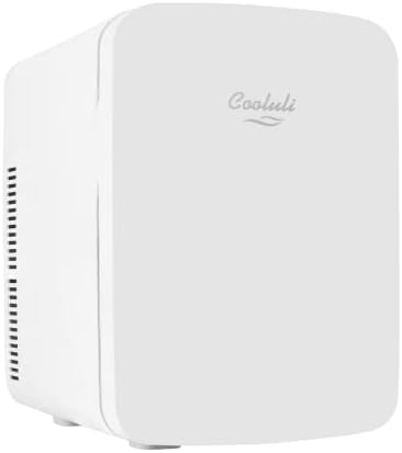 You are currently viewing Cooluli 15L Mini Fridge for Bedroom – Car, Office Desk & College Dorm Room – 12v Portable Cooler & Warmer for Food, Drinks, Skincare, Beauty & Makeup – AC/DC Small Refrigerator with Glass Front, White