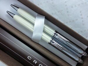 Read more about the article Cross Executive Companion Pearlescent Ivory White Townsend Pen and 0.7mm Pencil Set