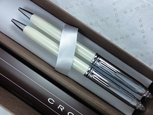 You are currently viewing Cross Executive Companion Pearlescent Ivory White Townsend Pen and 0.7mm Pencil Set