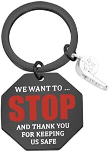 Read more about the article Crossing Guard Thank You Gift Crossing Guard Keychain Cross Walk Aide Gift We Want to Stop and Thank You for Keeping Us Safe