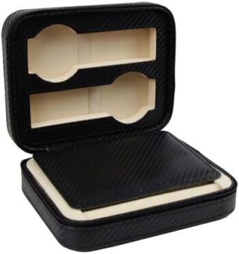 Decorebay Voyager Executive High class Cufflink Case & Ring Storage Organizer Men's Jewelry Box Gift